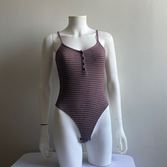 Striped Garage Bodysuit Medium - Picture 1 of 6
